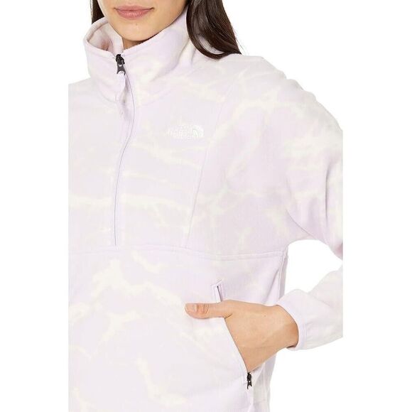 The North Face Printed TKA Attitude Sweatshirt Women XL Lavender 1/4 Zip JDM1245 - Picture 8 of 12